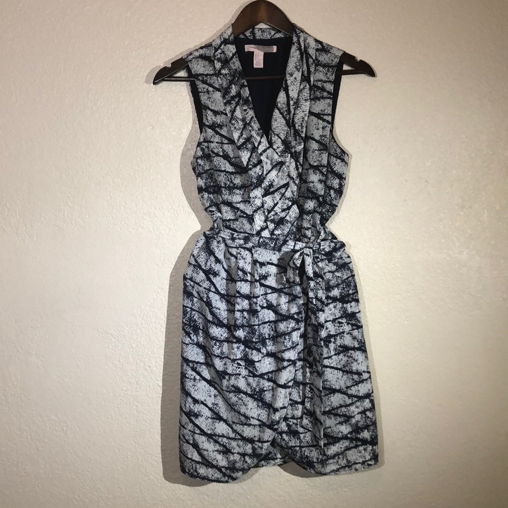 Dress blue and white